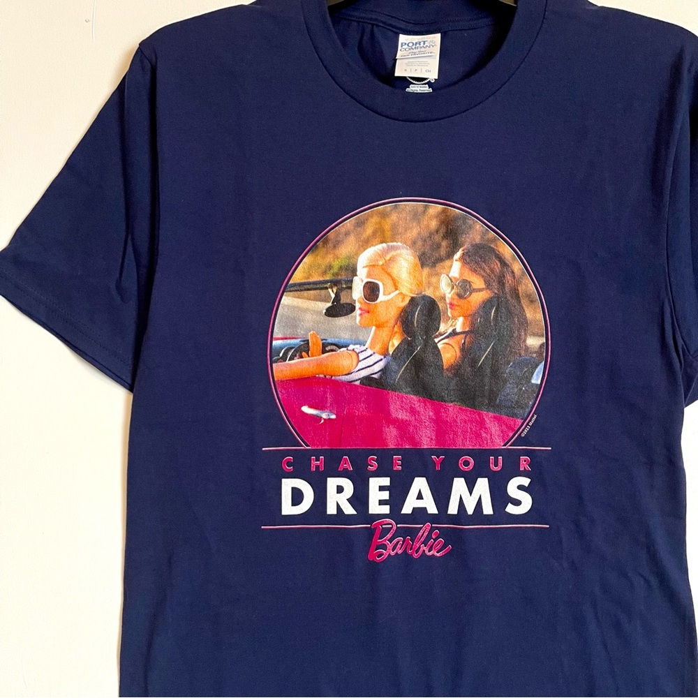 Navy blue Barbie Chase Your Dreams tee